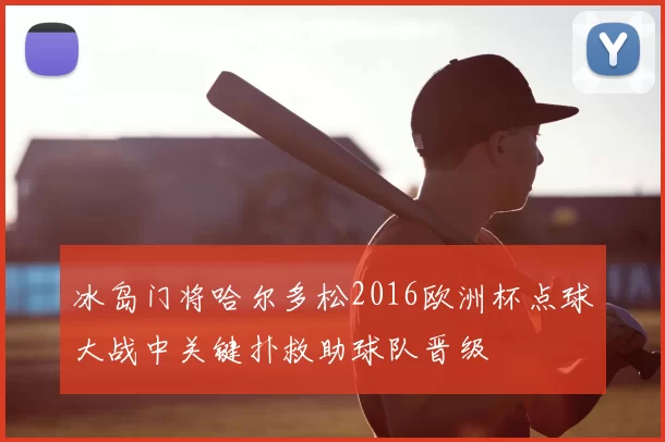 冰岛门将哈尔多松2016欧洲杯点球大战中关键扑救助球队晋级